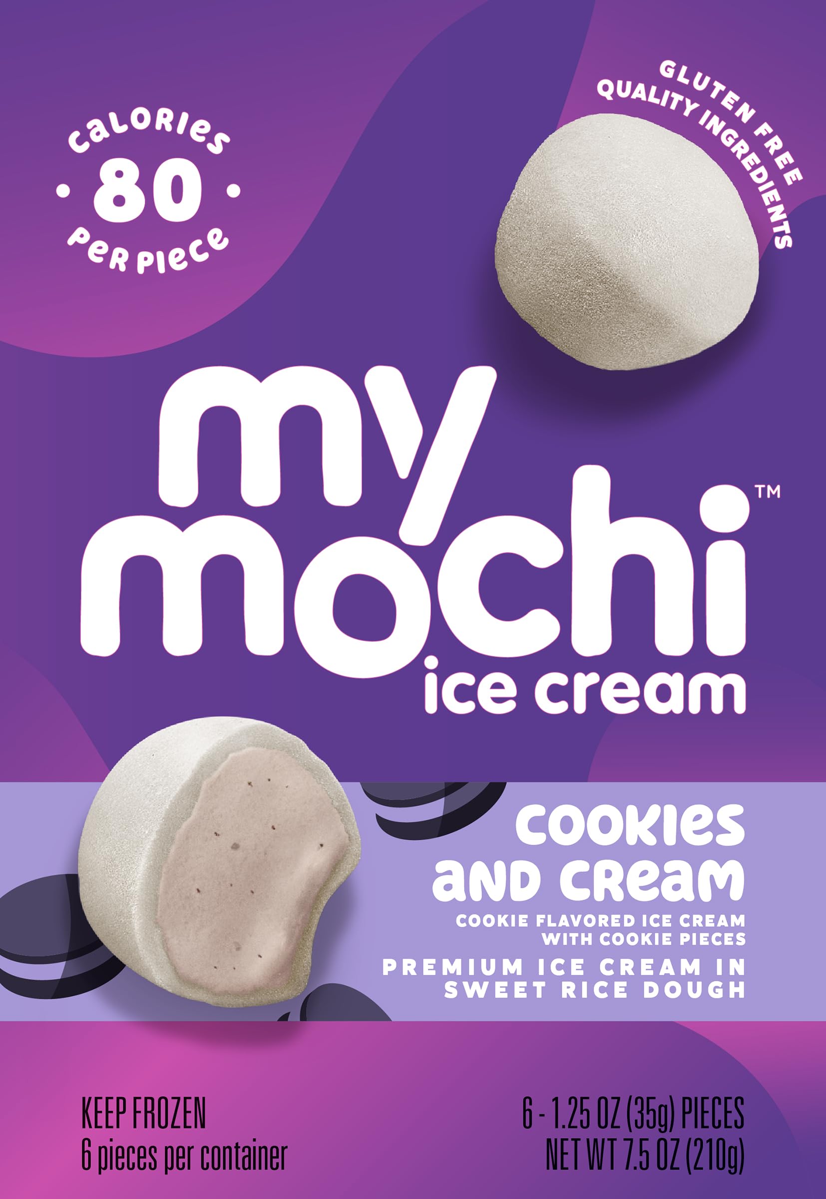 Amazon.com: MyMochi Ice Cream, Cookies & Cream, 6 ct : Grocery